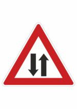 Dopravní značky plechové - Výstražné: Provoz v obou směrech (A9)