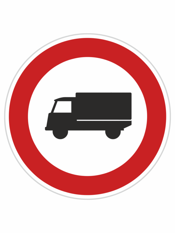 Dopravní značky plechové - Zákazové: Zákaz vjezdu nákladních automobilů (B4)