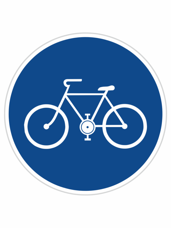Dopravní značky plechové - Příkazové: Stezka pro cyklisty (C8a)