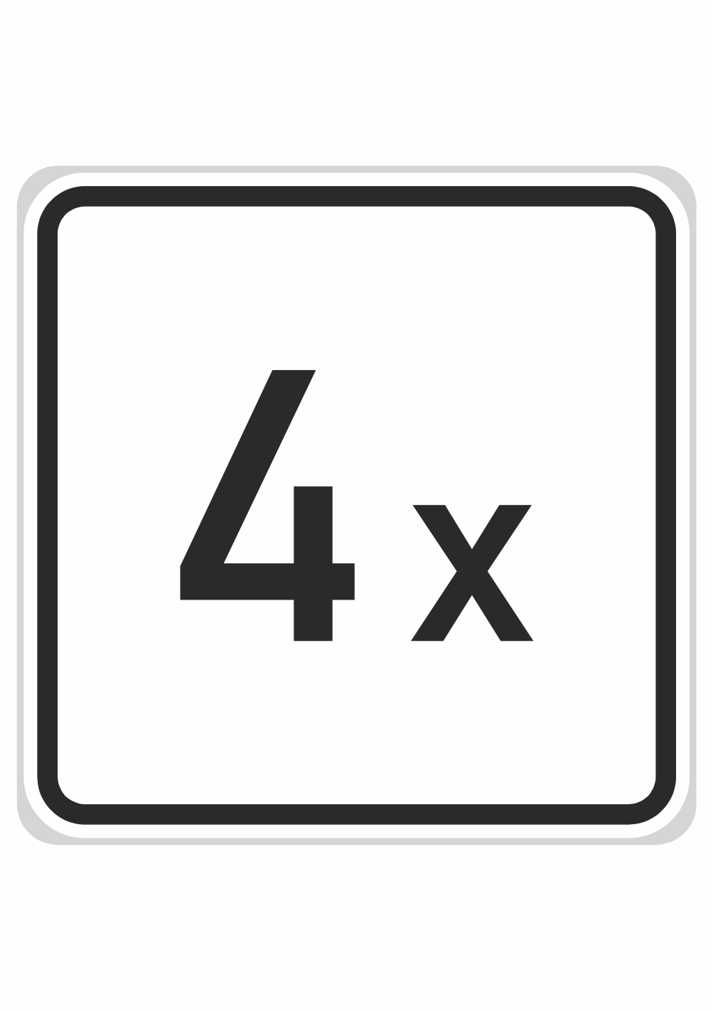dz e1 Dopravní značky plechové - Dodatkové: Počet (E1)