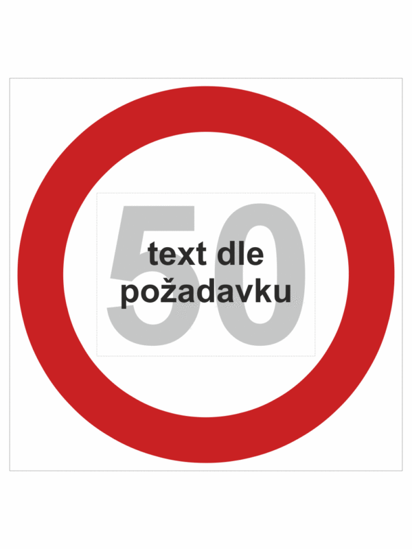 Dopravní značky plastové: Maximální povolená rychlost