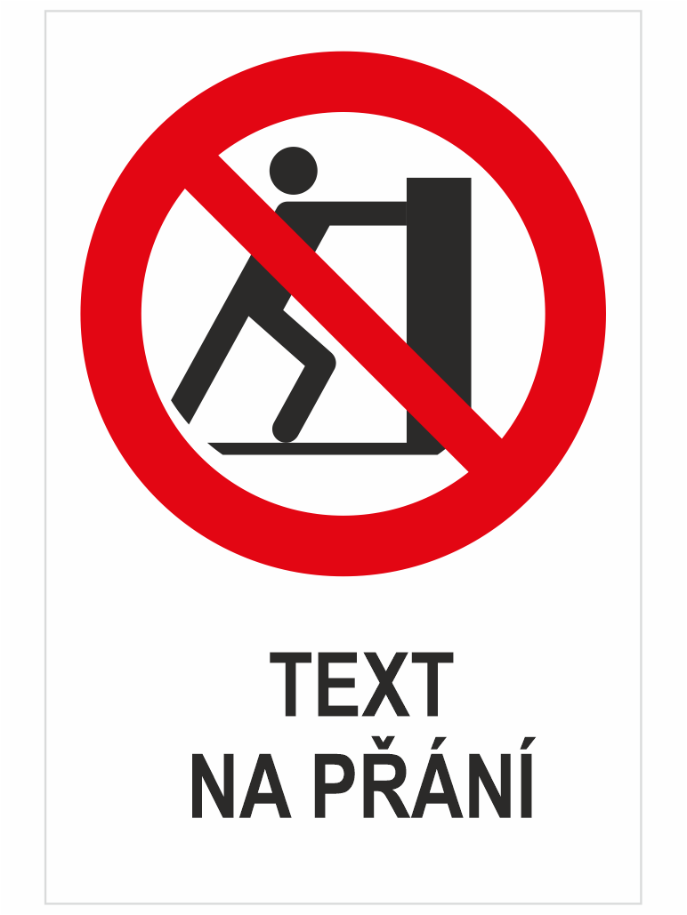 kategorie netlačit váš text Netlačit - Váš text - Obrázek 1