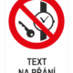 Zákaz vstupu s kovovými předměty - Váš text