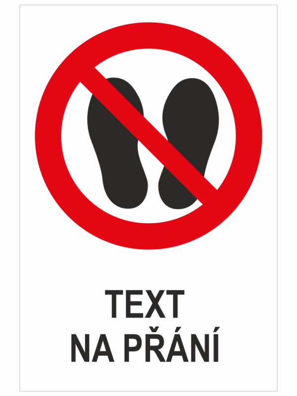 Zde nechodit ani nestát - Váš text