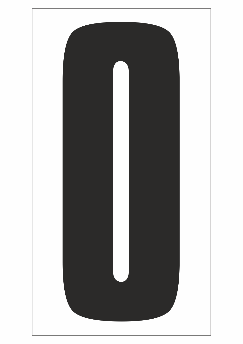 magp1015 Čísla a písmena - Písmeno na magnetické fólii: O