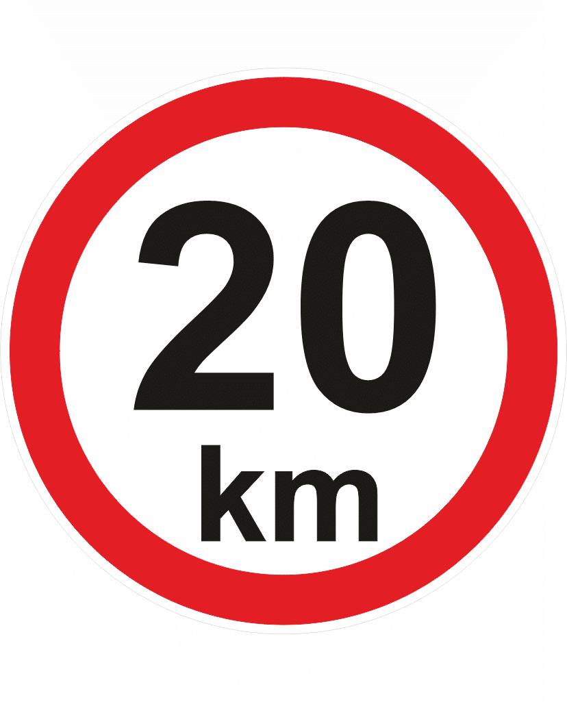 nejvyšší rychlost 20 Nejvyšší povolená rychlost - 20 km - Obrázek 1