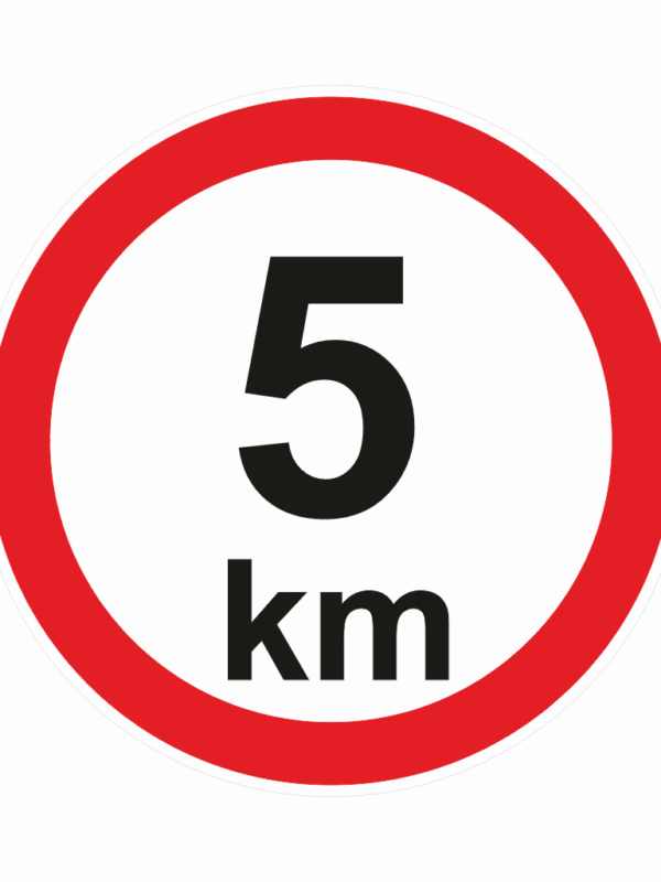 Nejvyšší povolená rychlost - 5 km