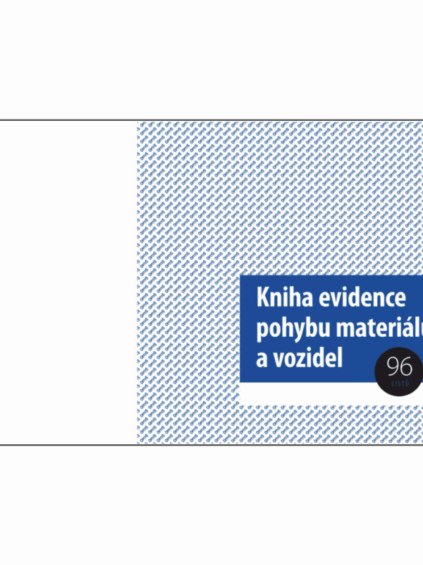 Kniha evidence pohybu materiálu a vozidel A4 96 LISTŮ