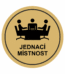 Značení budov, prostorů a vstupů - Označení místnosti (Piktogramy): Jednací místnost (Zlatá, Kruh)