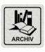 Značení budov, prostorů a vstupů - Označení místnosti (Piktogramy): Archiv (Stříbrná, Čtverec)
