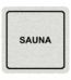 Značenie budov a pristor - Hliníkové piktogramy: Sauna