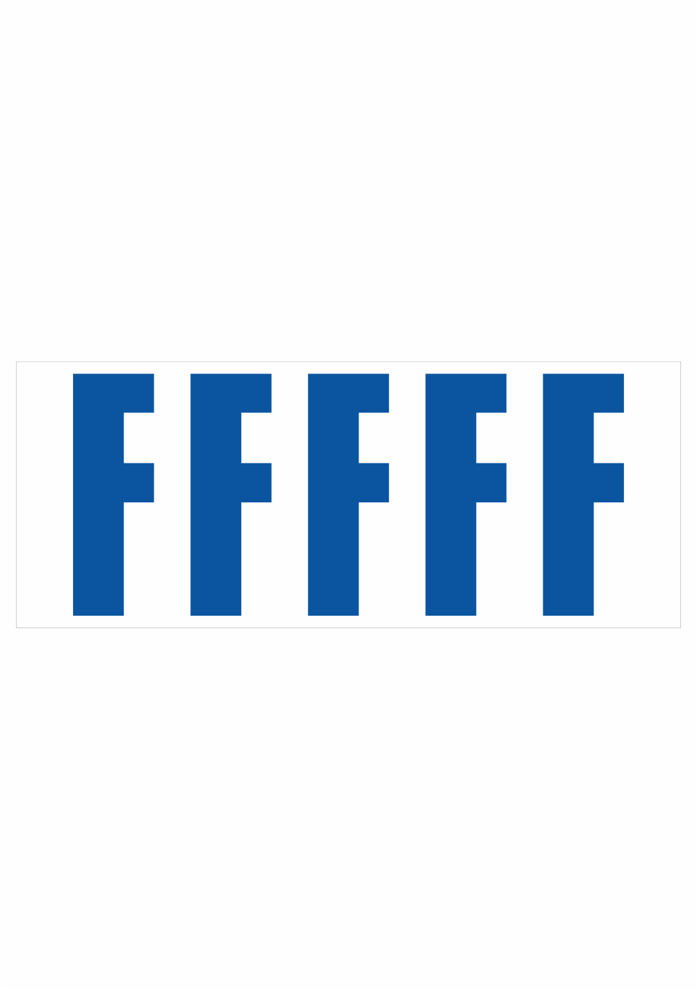 pis201fm Samolepicí F modrá - Obrázek 1