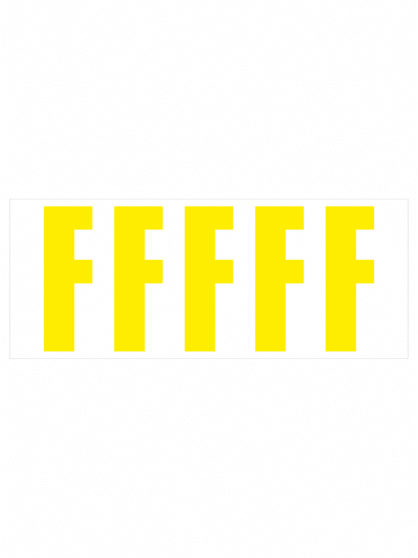 Samolepicí F žlutá