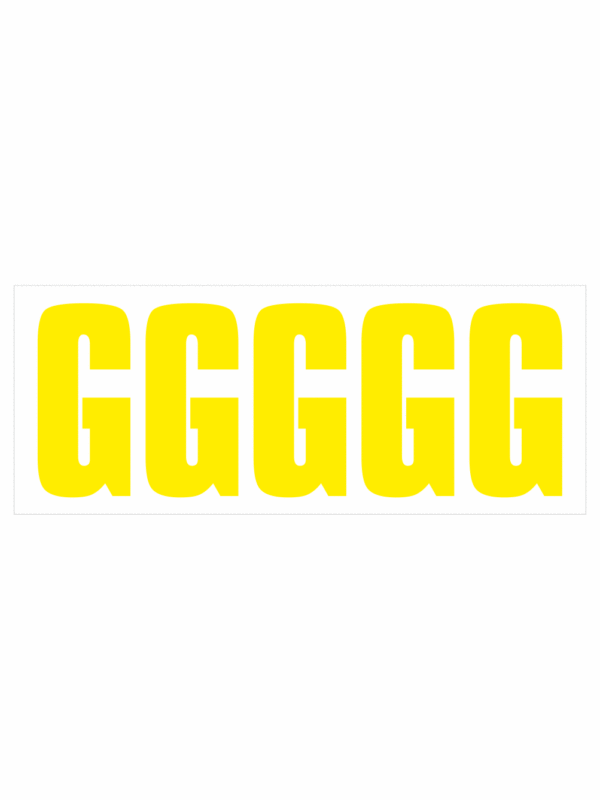Samolepicí G žlutá