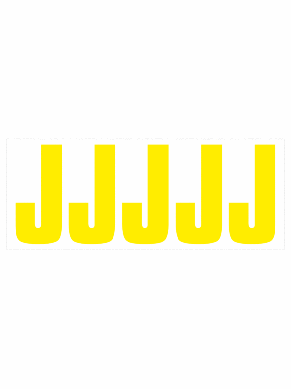 Samolepicí J žlutá