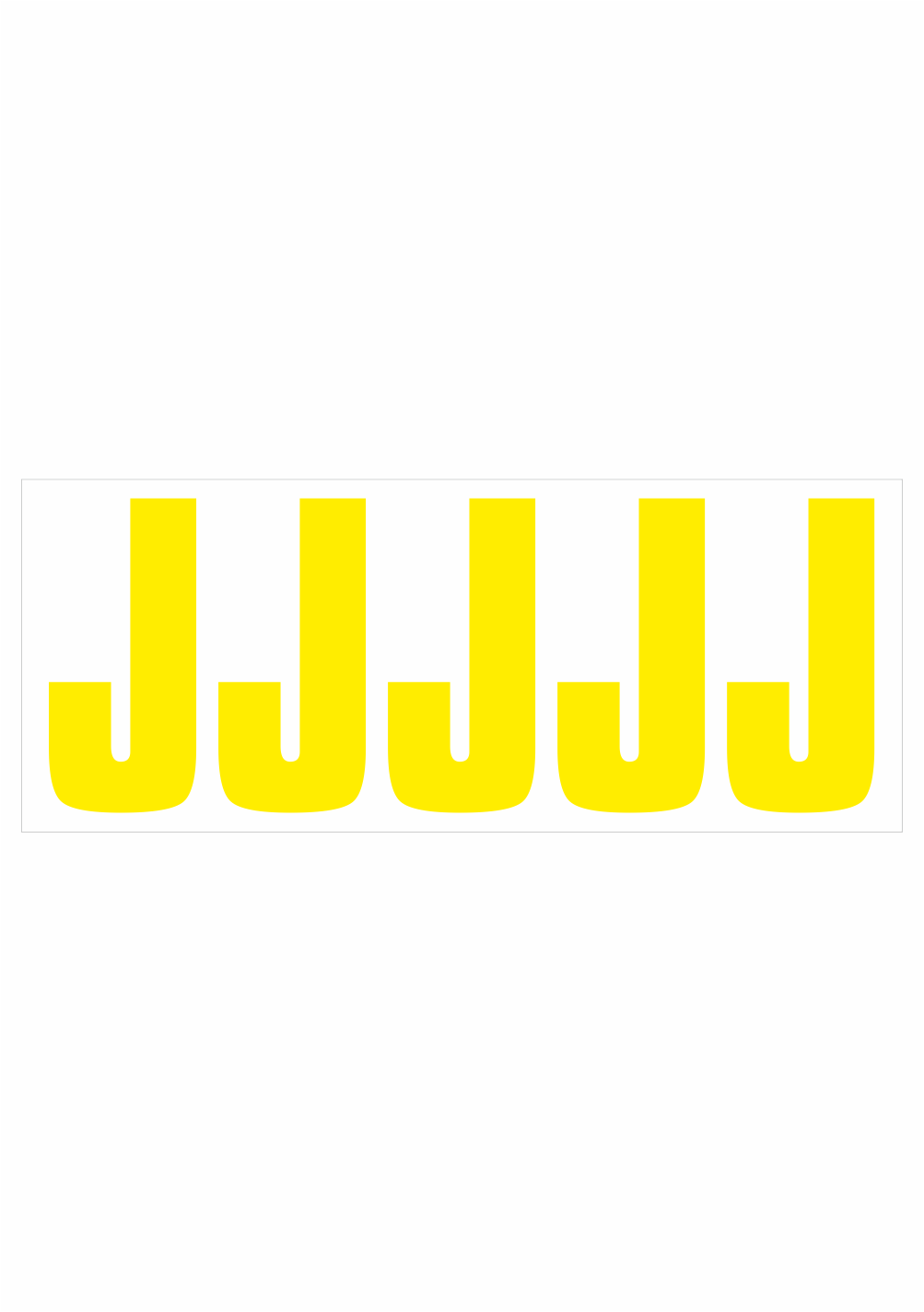 pis201jzl Samolepicí J žlutá - Obrázek 1