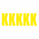 Samolepicí K žlutá