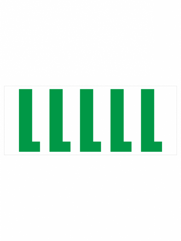 Samolepicí L zelená