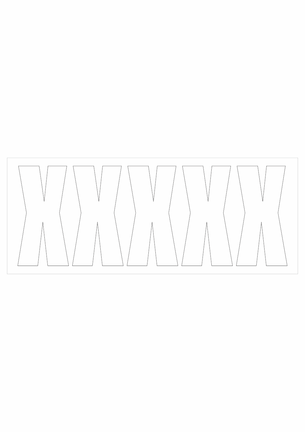 pis201xb Samolepicí X bílá - Obrázek 1