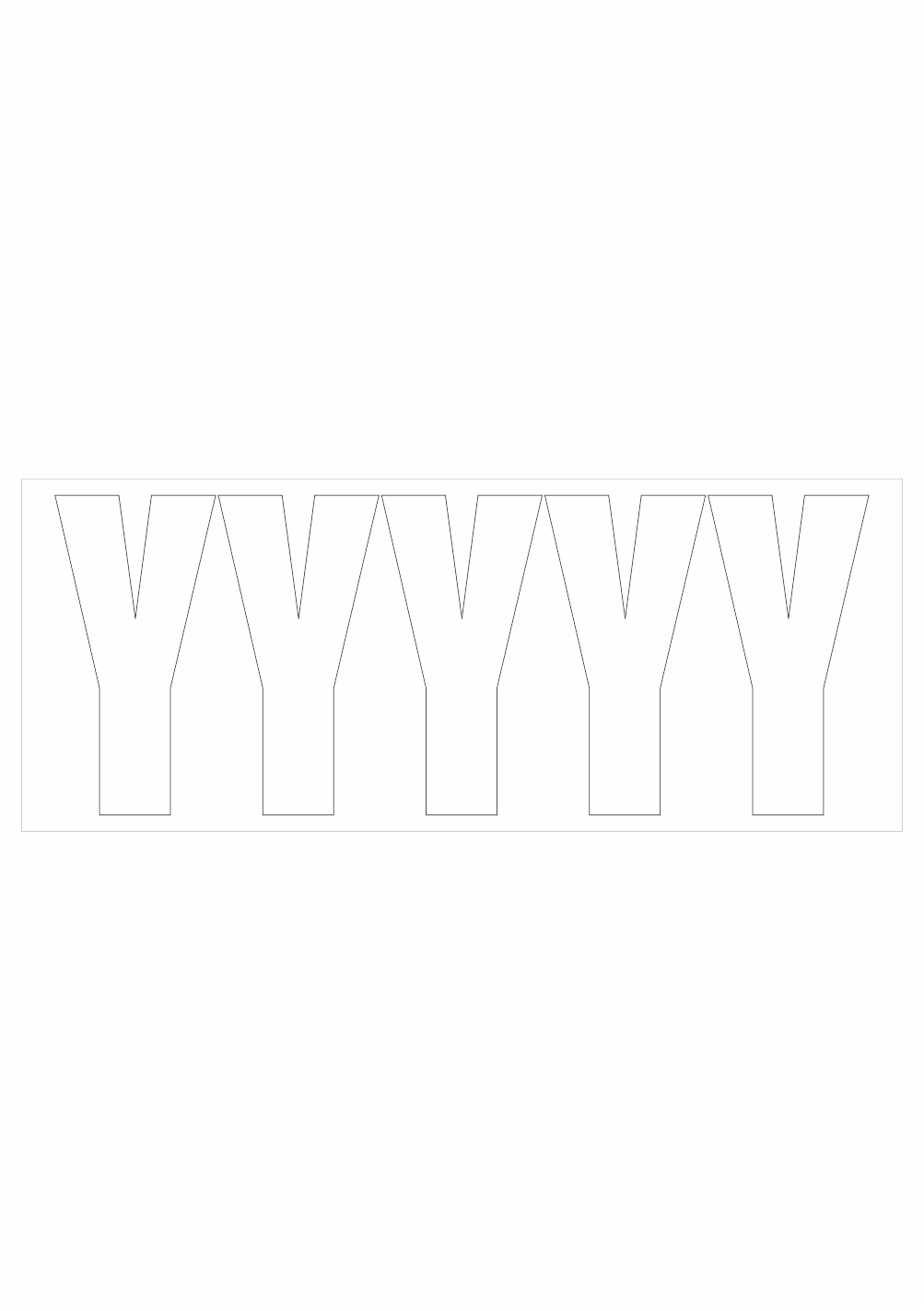 pis201yb Samolepicí Y bílá - Obrázek 1