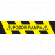 Podlahový nápis  POZOR RAMPA