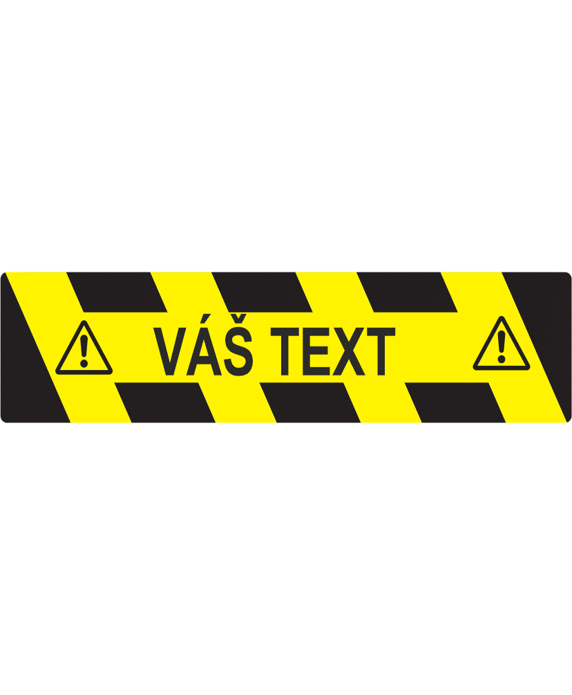 podlahové nápisy pzn008 Podlahový nápis VÁŠ TEXT - Obrázek 1
