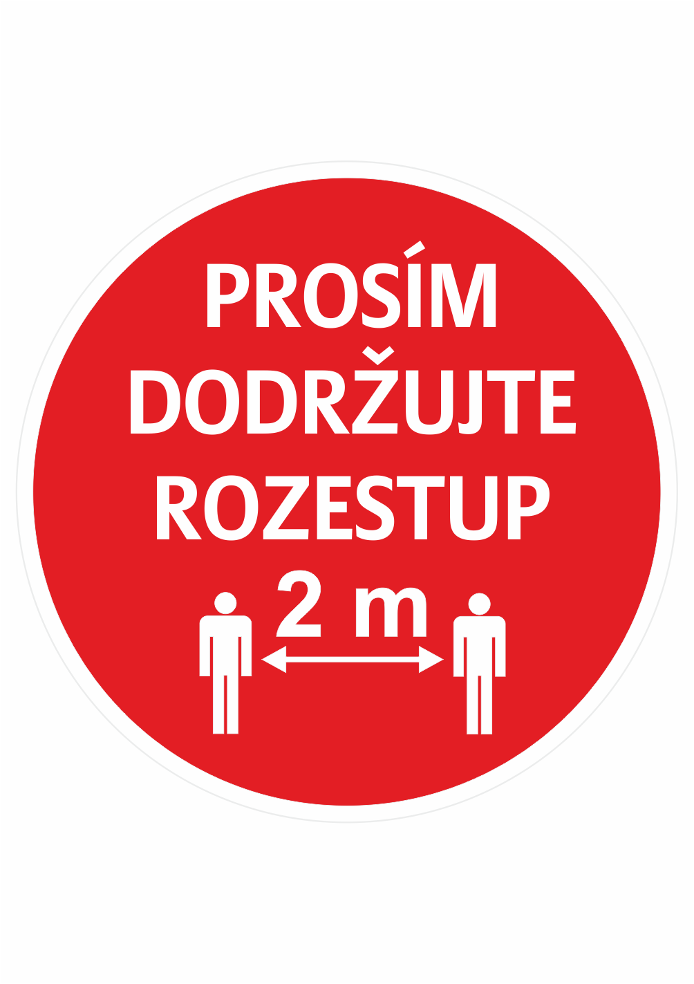 3275300 Prosím dodržujte rozestup - kruh č - Obrázek 1