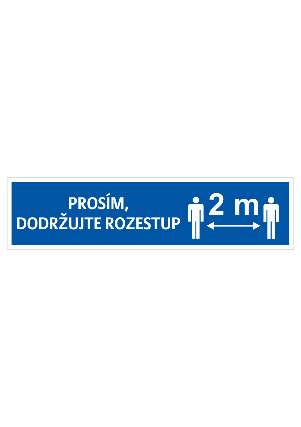 3296600 Prosím dodržujte rozestup 2m osoby m - Obrázek 1