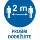 Dodržujte rozestupy - kruh m