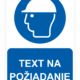 Text na  požiadanie ISO 7010