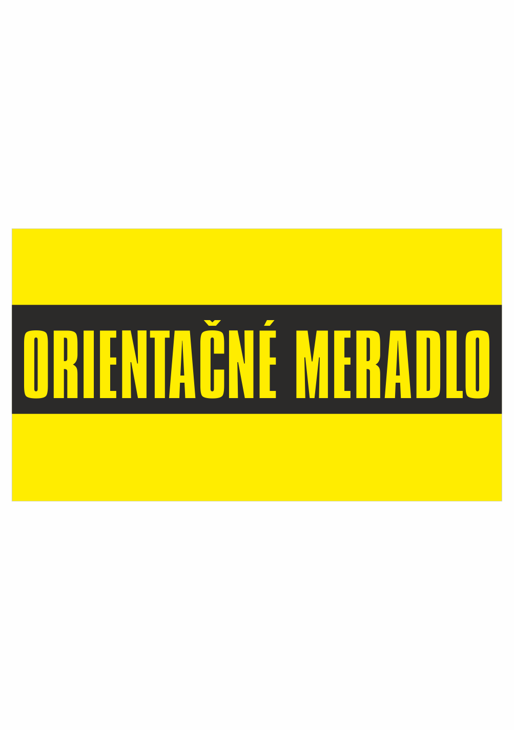 190935sk Kontrolní a kalibrační značenie - Kalibrační štítok: Orientačné meradlo