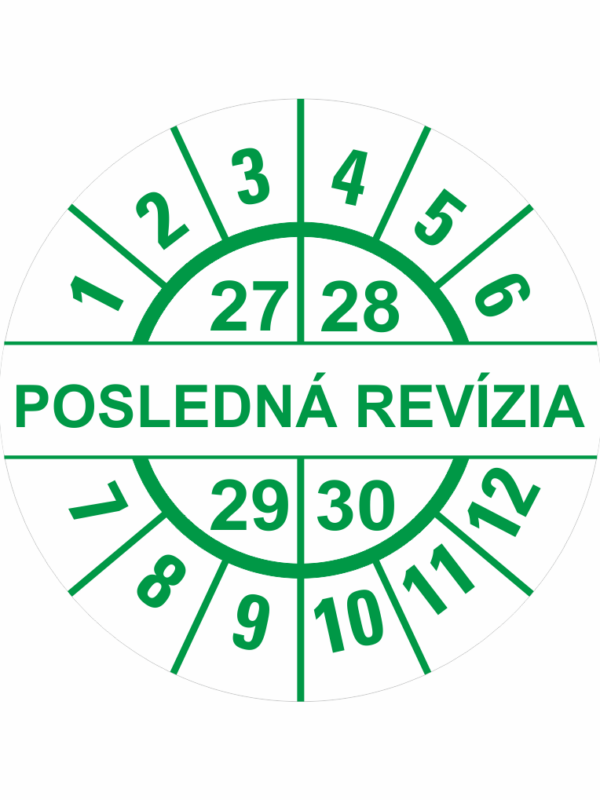 Posledná revízia 27-30