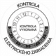 Kontrolné a kalibračné značení - Koliesko na 6 rokov: Kontrola elektrického zariadenia / Kontrola vykonaná 2024-2029 (Čierné)