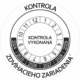 Kontrolné a kalibračné značení - Koliesko na 6 rokov: Kontrola zdvíhacieho zariadenia / Kontrola vykonaná 2024-2029