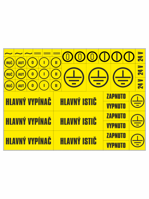 Elektro značenie - Symboly a aršíky: Arch kombinovaný