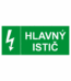 Elektro značeni - Vypínače a uzávery: Hlavý istič + symbol