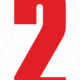 Čísla a písmena - Samolepiace písmena rezana: 2 (Červené)