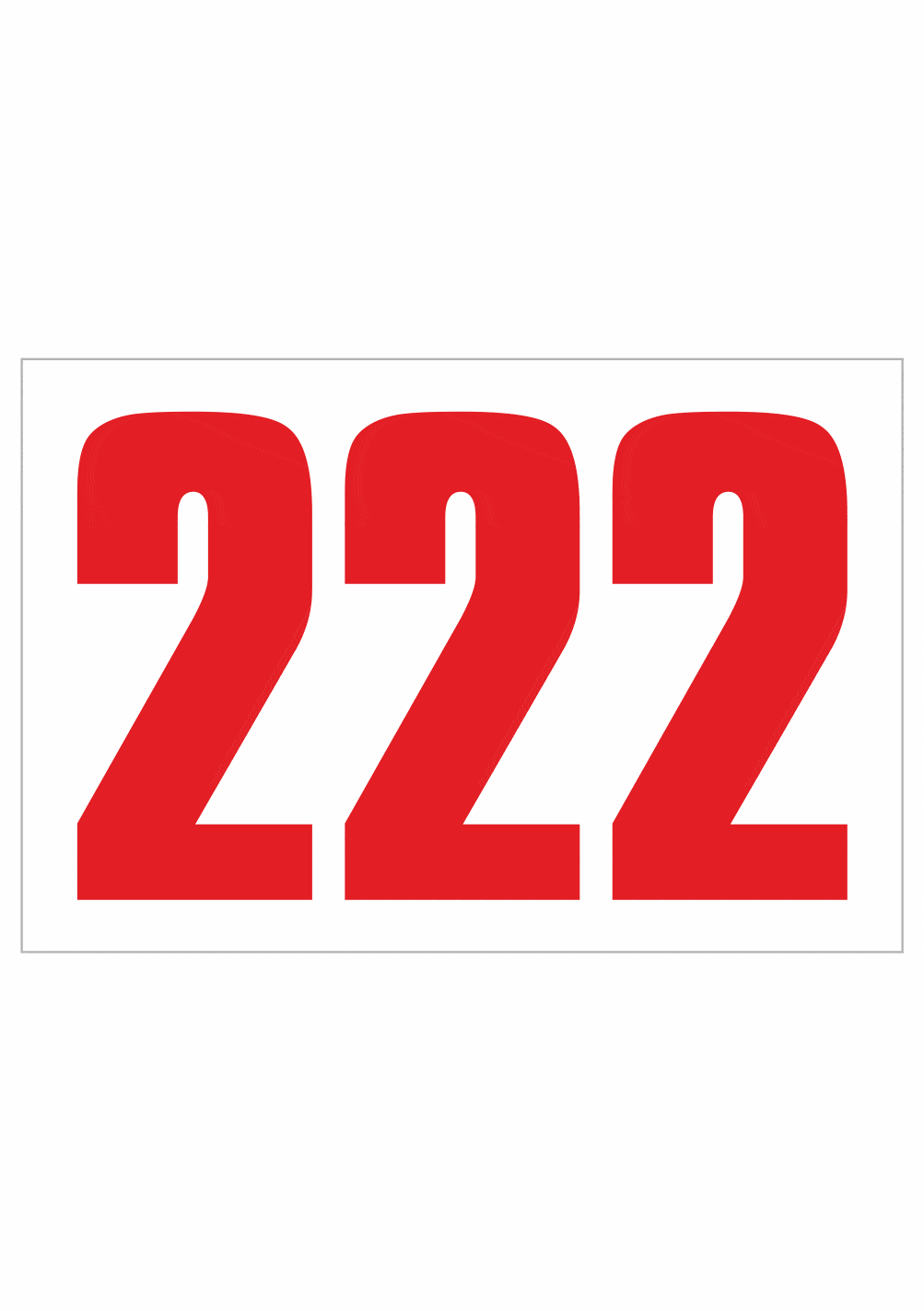 cisrad2r Trojciferné čísla (červená) – Obrázok 1