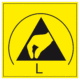 Elektro značenie - ESD značky: Základný symbol + L