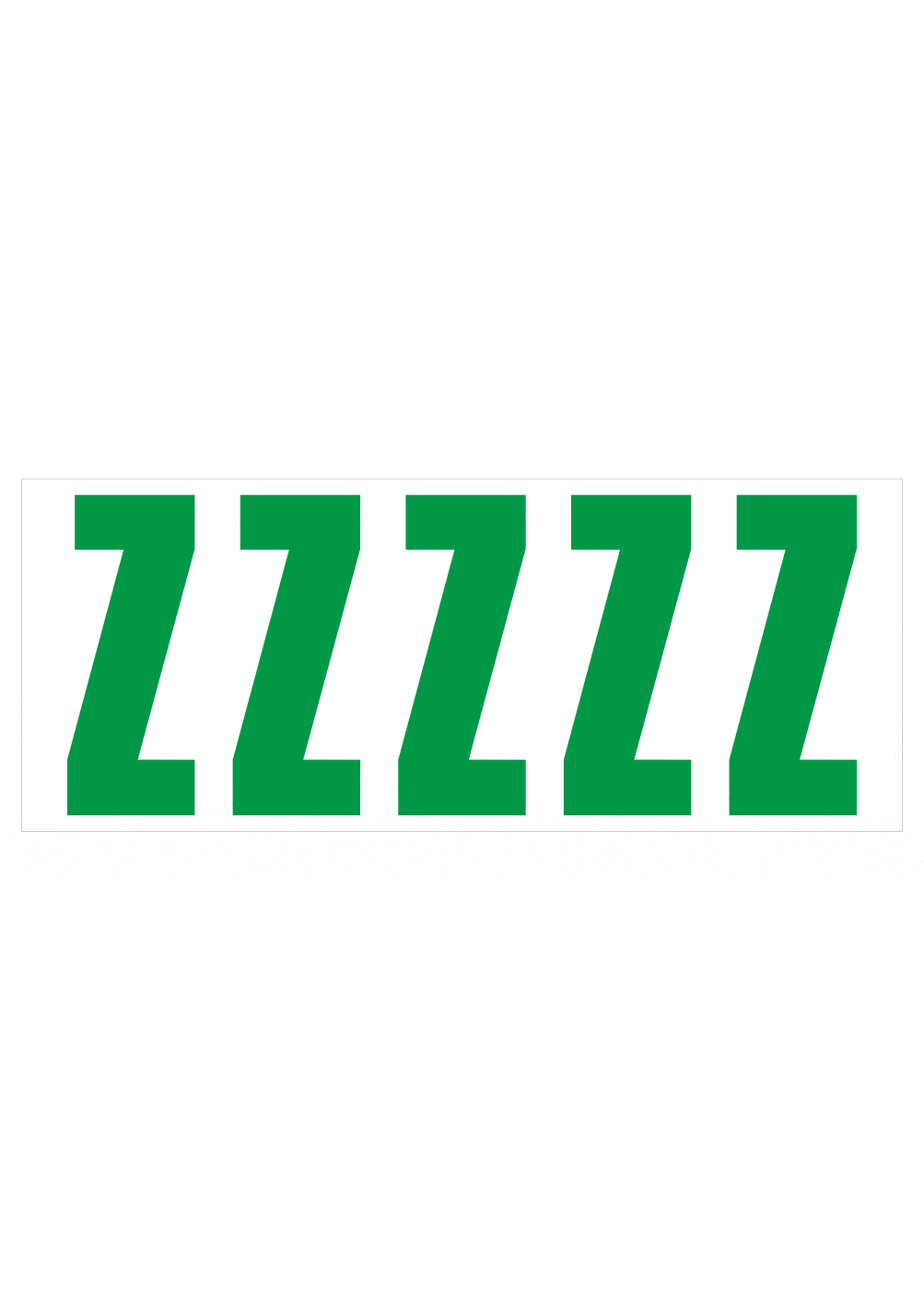 pis201zz Samolepiace Z zelená – Obrázok 1