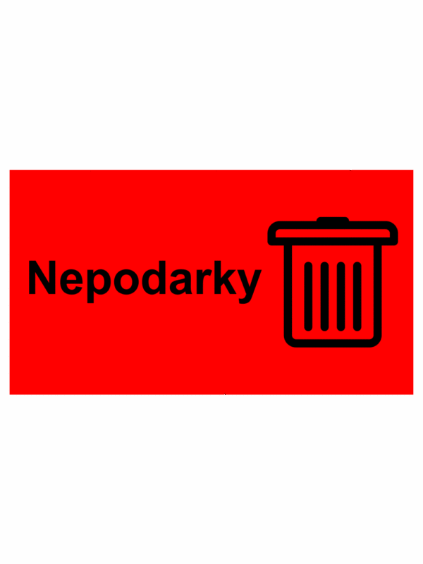 Kontrolné a kalibračné značení - Štítok kvality a organizacie: Nepodarky + Symbol