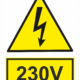Elektro značenie - Elektro výstrahy: 230V