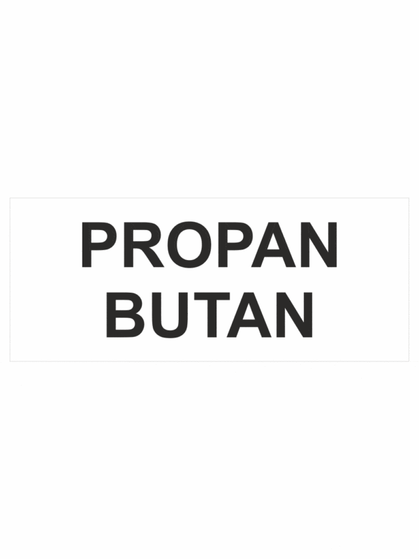 Označenie obalov nebezpečných látok - Tlakové nádoby a plyny: Propan Butan (Text)