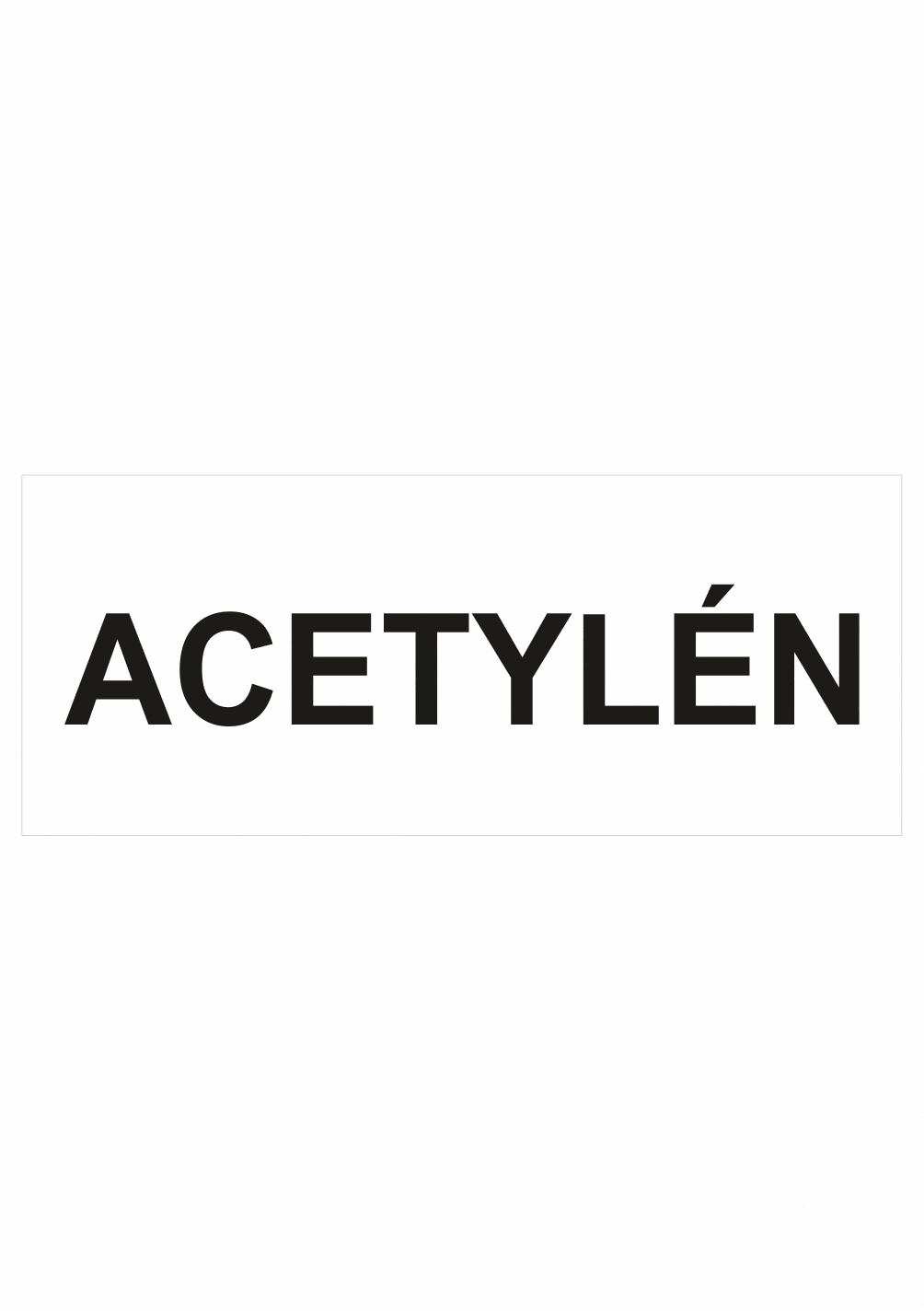 201912 Označenie obalov nebezpečných látok - Tlakové nádoby a plyny: Acetylén (Text)