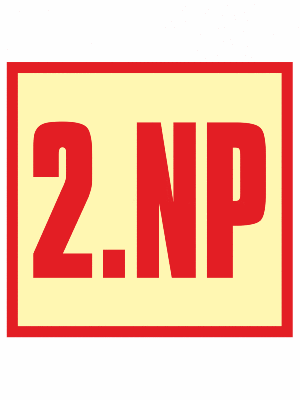 Značenie budov a priestorov - Označenie podlažia: 2.NP