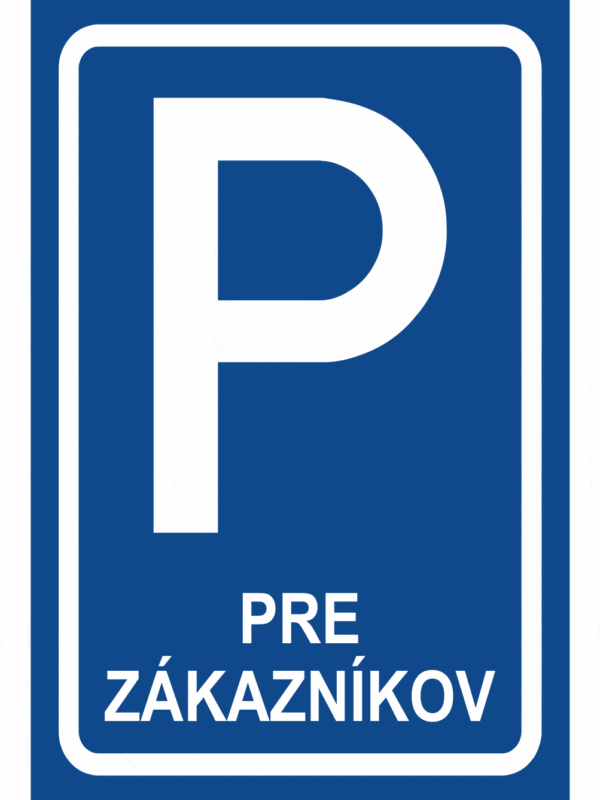 Značenie budov a priestorov - Parkovanie: Parkovisko pre zákazníkov