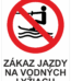Značenie budov a priestorov - Vodné plochy: Zákaz jazdy na vodných lyžiach