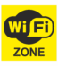 Značenie budov a priestorov - Označenie wifi pripojenie: WiFi zone (žltá)
