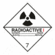 Označenie obalov nebezpečných látok - Symboly ADR: Radioaktívne látky kategorie I č.7