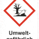 Označenie obalov nebezpečných látok - GHS symboly s textom: Umwelt-gefährlich